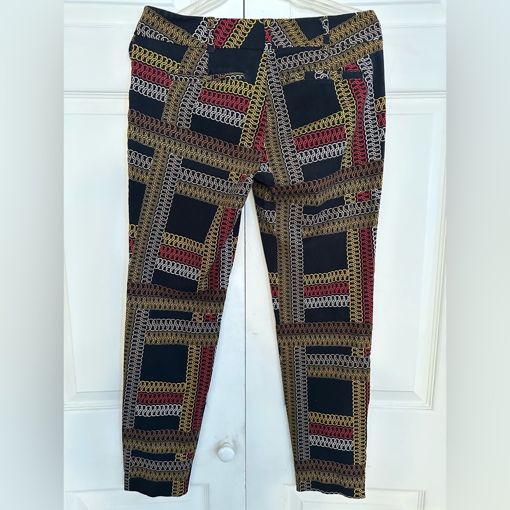 7th Ave design studio NY&Co geometric pants size 8 - Picture 3 of 3